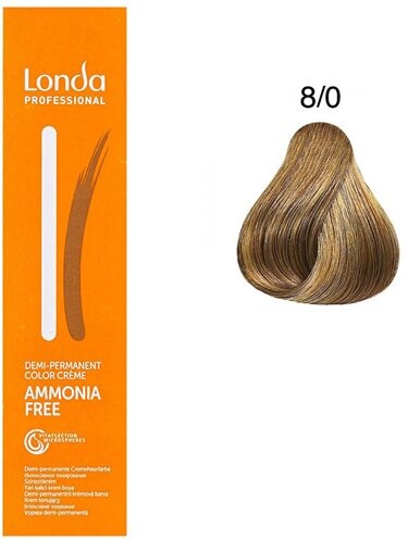 Интенсивное тонирование Ammonia free 8/0 светлый блонд, 60 мл LONDA PROFESSIONAL - фото №6