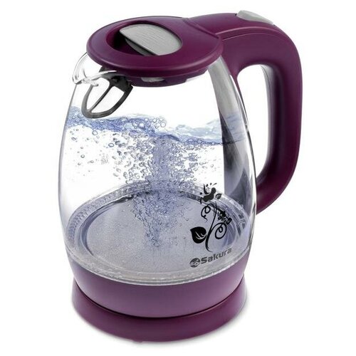 Чайник электрический Sakura SA-2715V стекло 17 л 2200 Вт пурпурный 357100₽