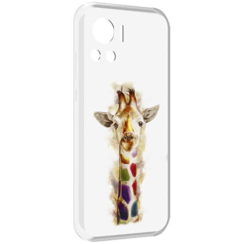Чехол MyPads Красочный жираф для Motorola Edge 30 Ultra задняя-панель-накладка-бампер чехол mypads жираф с жвачкой для motorola edge 30 ultra задняя панель накладка бампер
