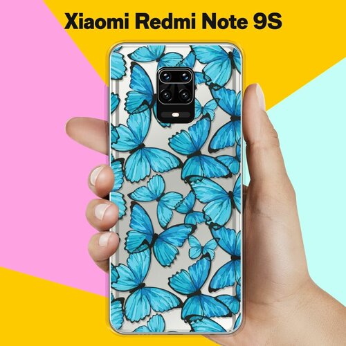 Силиконовый чехол Бабочки на Xiaomi Redmi Note 9S