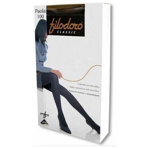 колготки filodoro колготки женские 100 ден paola coffee Колготки Filodoro Paola, размер 4, черный