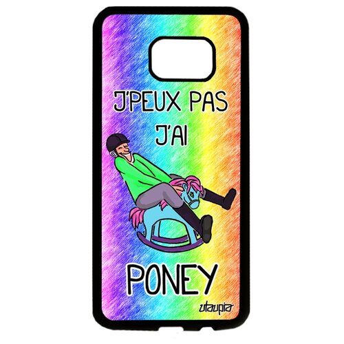 фото Чехол на мобильный samsung galaxy s7 edge, "не могу - у меня пони!" юмор пародия utaupia