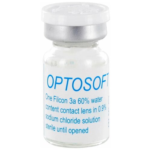 Купить Optosoft Tint (1 линза) -0.00 R.8.6 Aqua (аква), голубой, полихема