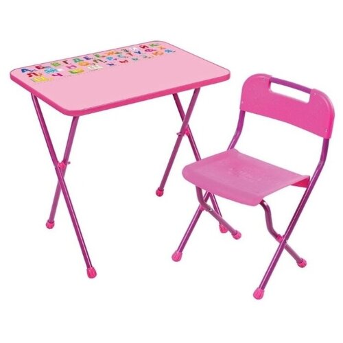 фото Набор детской складной мебели inhome нми1, для возраста 3-7 лет,, розовый