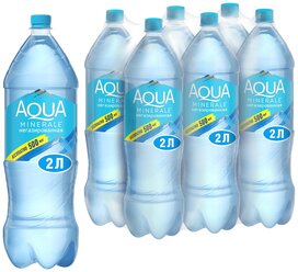 Вода питьевая Aqua Minerale негазированная, ПЭТ, 6 шт. по 2 л