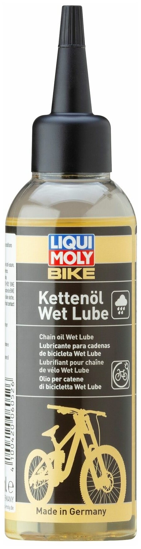 6052 LiquiMoly Смазка для цепи велосипедов (дождь/снег) Bike Kettenoil Wet Lube 0,1л