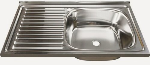 Изображение товара Кухонная мойка Mixline 50х80 (0,4) прав вып 1 1/2 16 см