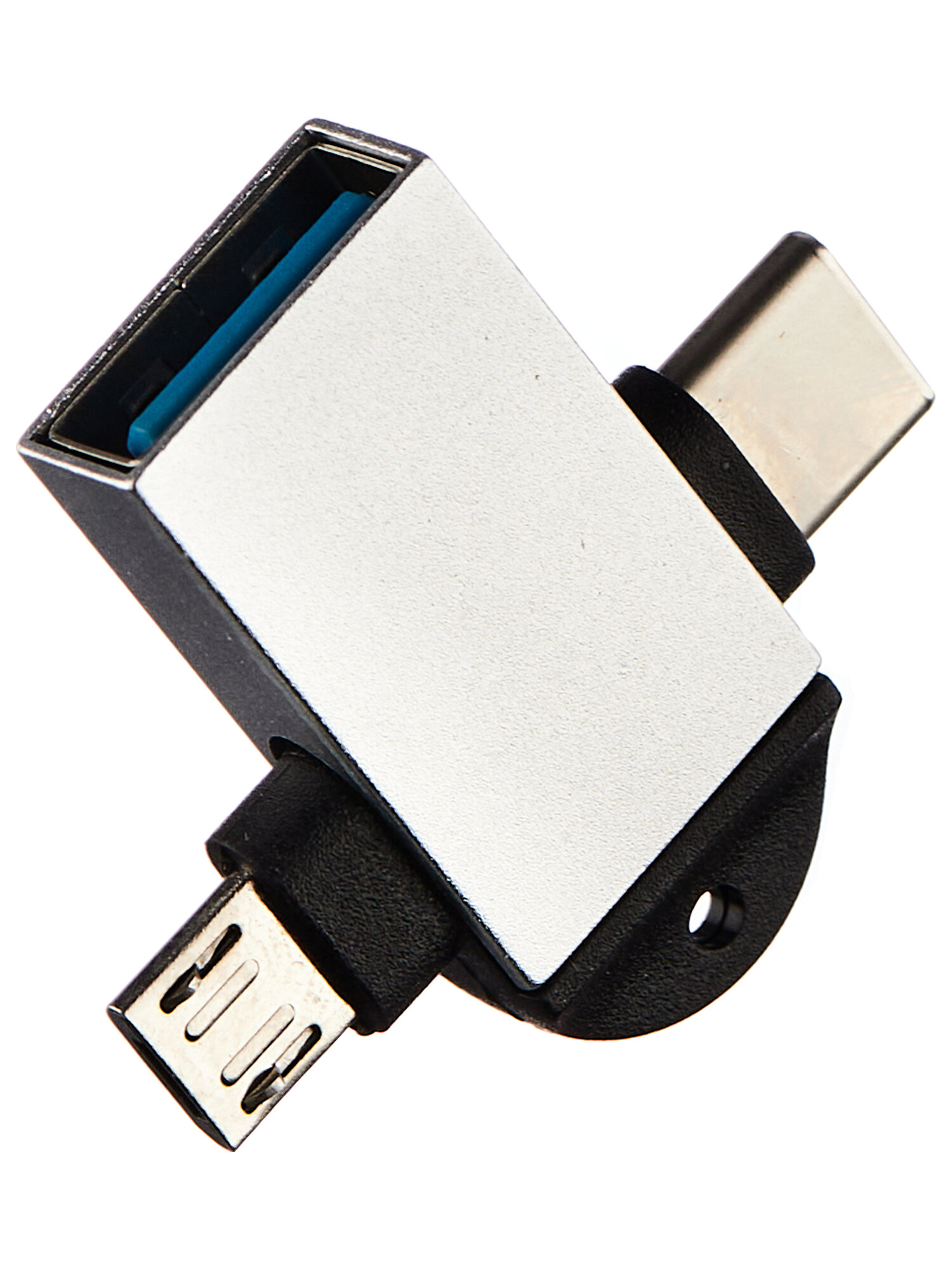 Переходник OTG USB 20 на Micro USB + TYPE-C / Otg type c / Переходник / USB type c / Otg