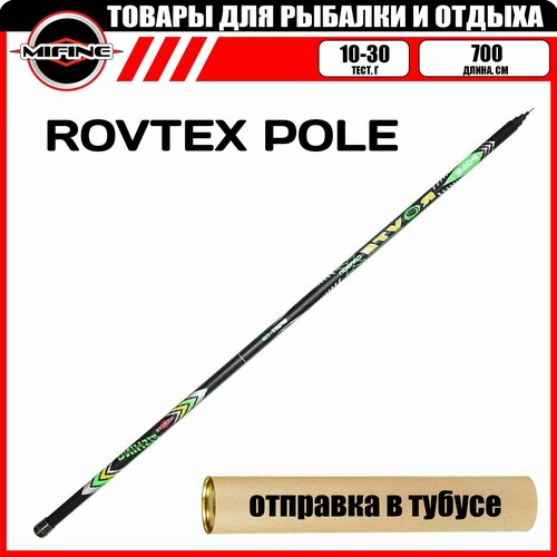 Удилище рыболовное MIFINE ROVTEX POLE 7.0м (10-30гр) без колец, маховая удочка для рыбалки