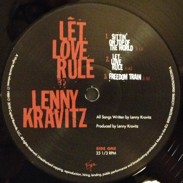 Lenny Kravitz Lenny Kravitz - Let Love Rule (2 LP) UME (USM) - фото №7