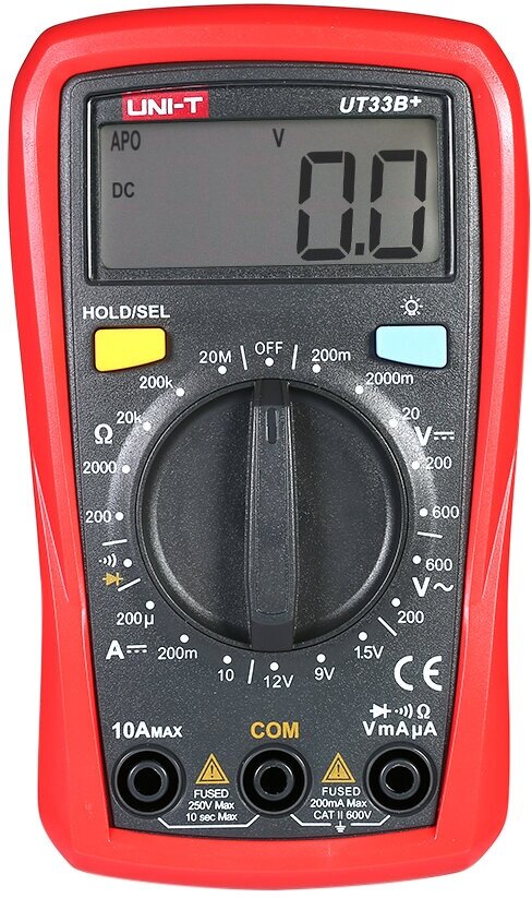 фото UNI-T UT33B + Ручной жидкокристаллический цифровой мультиметр