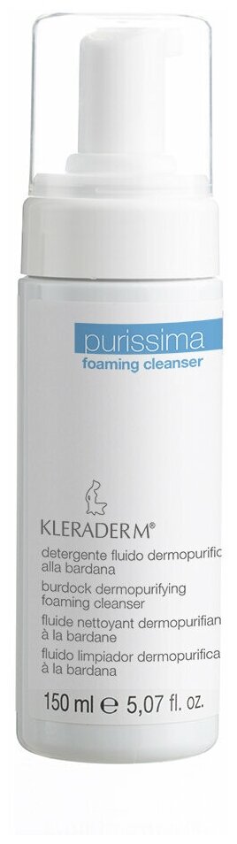 Пенка с экстрактом Лопуха 150ml / Foaming Cleanser Purissima Kleraderm