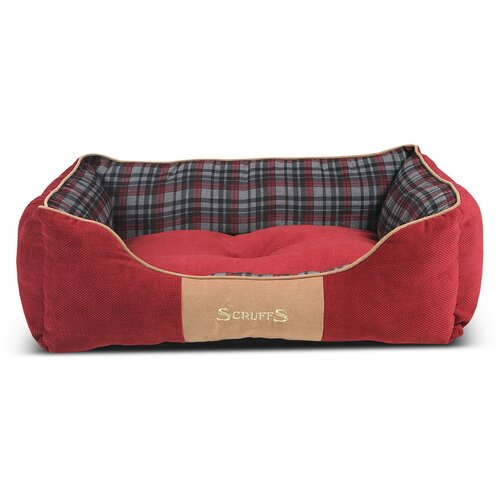 Лежак для собак и кошек Scruffs Highland Box Bed 90х70х13 см 90 см 70 см красный 13 см