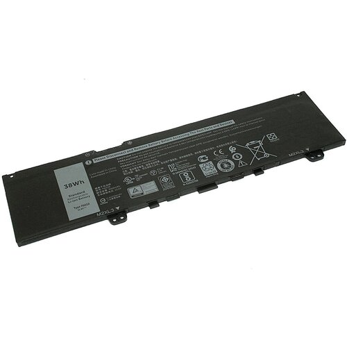 Аккумуляторная батарея для ноутбука Dell 5370 (F62G0) 11.4V 3166mAh аккумулятор для ноутбука dell 5370 11 4v 3166mah f62g0