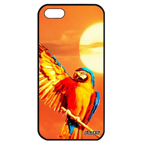 фото Чехол на смартфон apple iphone 5 5s se, "попугай" говорящий птица utaupia