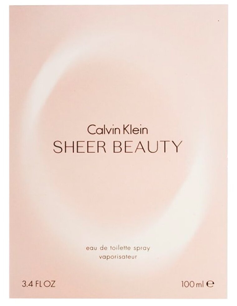 Туалетная вода Calvin Klein женская Beauty Sheer 100 мл