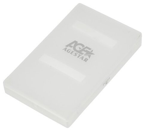 Внешний корпус для Hdd/ssd 2.5" AgeStar SUBCP1 пластик белый