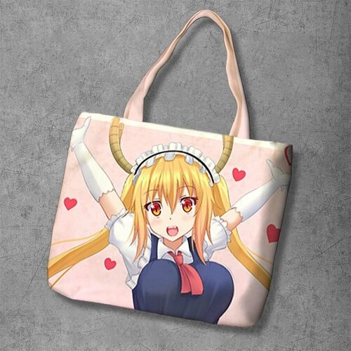 фото Сумка шоппер anime dakimakura, фактура рельефная, мультиколор