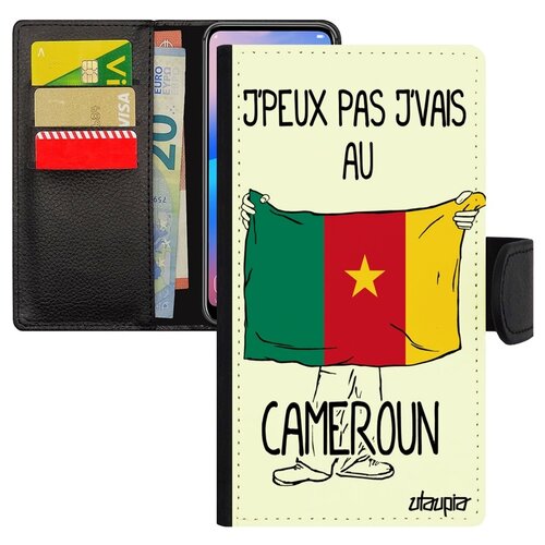 фото Чехол-книжка на мобильный apple iphone 6 6s plus, "еду в камерун" государственный флаг utaupia