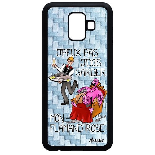 фото Чехол на смартфон galaxy a6 2018, "не могу - у меня фламинго!" комикс повод utaupia