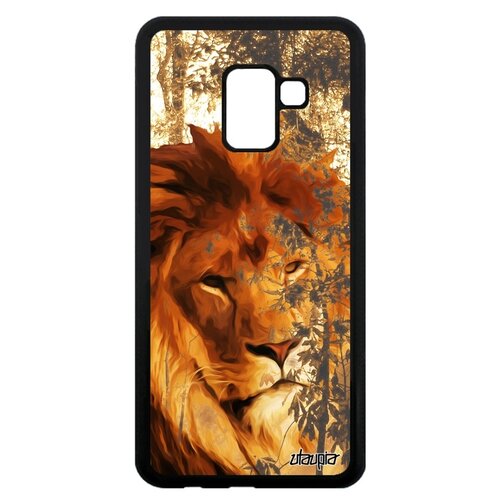 фото Чехол для телефонов galaxy a8 2018, "лев" зверь хозяин utaupia