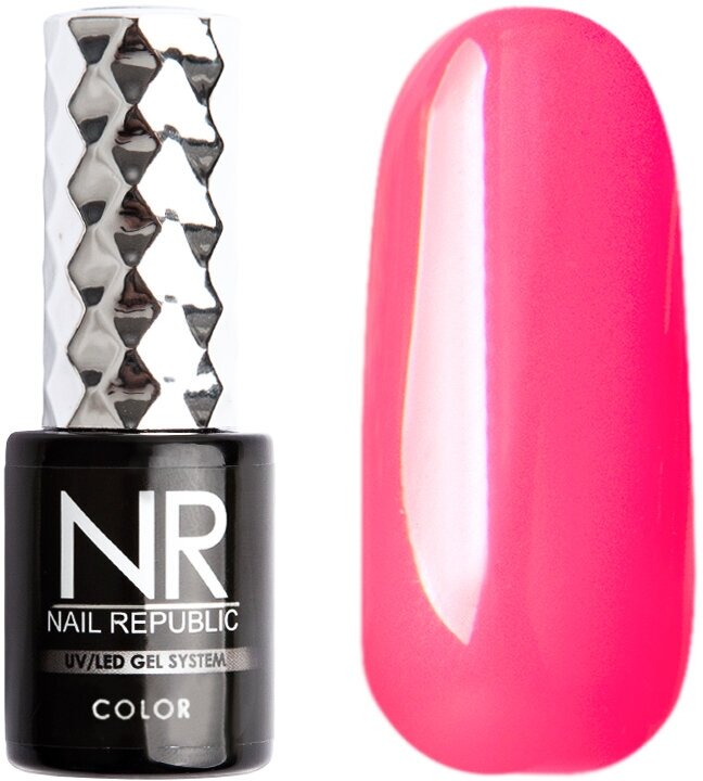 Гель-лак Nail Republic №213 (Красно-оранжевый крайола), 10 мл