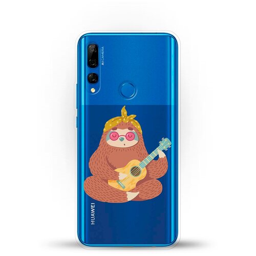 фото Силиконовый чехол лама с гитарой на huawei y9 prime (2019) andy & paul