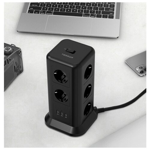 Сетевой фильтр Tessan TPS01-DE Black