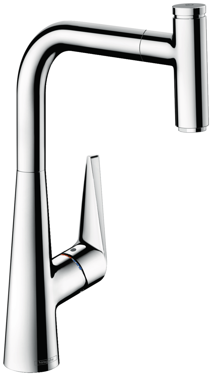 Смеситель для кухонной мойки hansgrohe Talis Select M51 300, с вытяжным изливом 1jet 72821000, хром