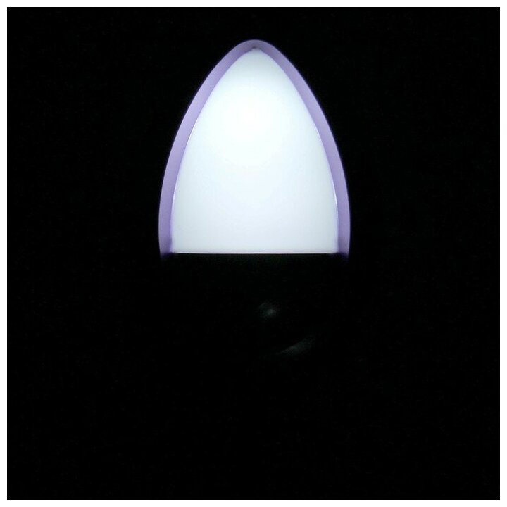 Ночник "Светлячок" с датчиком освещения, 3_LED х 1 Вт, 10 см (220В) фиолетовый/ в упаковке штук: 1 - фотография № 6