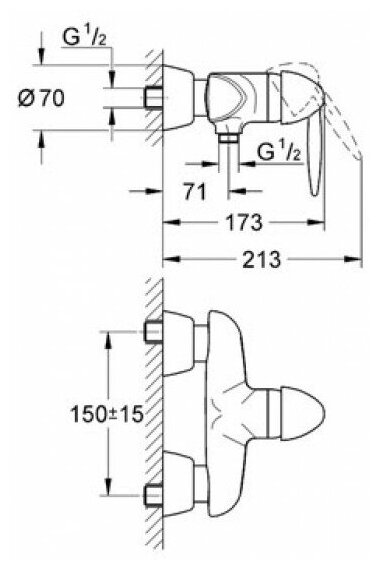 Смеситель Grohe Eurofresh 32398000