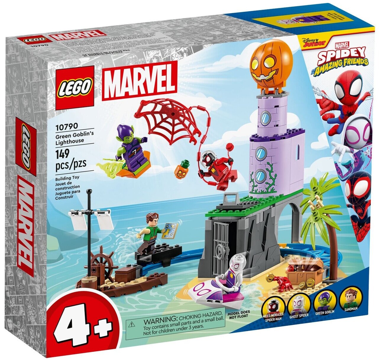 Конструктор LEGO Super Heroes 10790 Конструктор Команда пауков на маяке Зеленого Гоблина