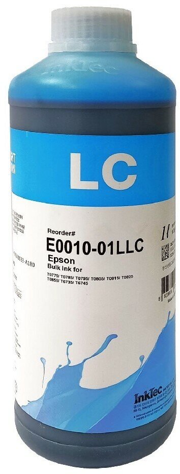 Чернила InkTec (E0010-01LLC) для Epson P50/T50 1000 мл (light cyan)