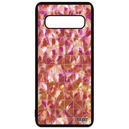 фото Чехол на смартфон galaxy s10 plus, "плиточный мотив" геометрический треугольник utaupia