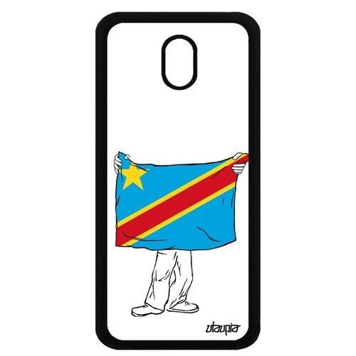 фото Чехол на смартфон galaxy j5 2017, "флаг конго киншаса с руками" страна патриот utaupia