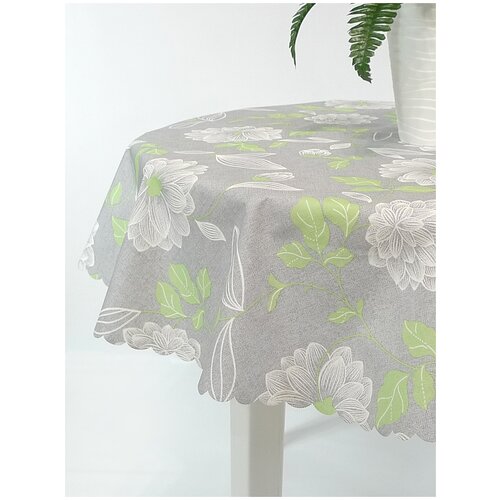 фото Тефлоновая скатерть mori вивьен овал 180x140