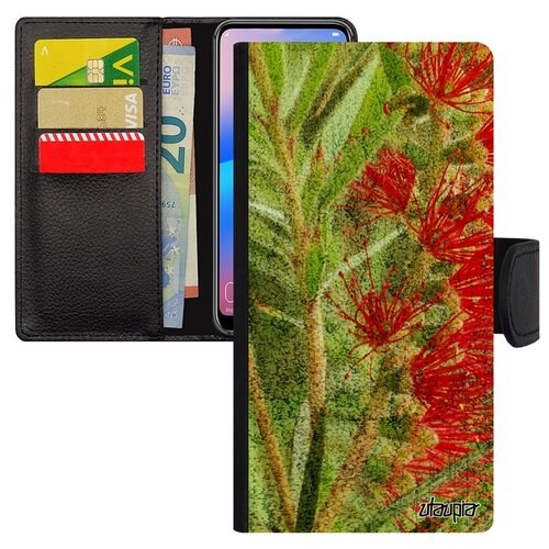 фото Чехол книжка на мобильный samsung galaxy s8, "экзотик" букет рисунок utaupia