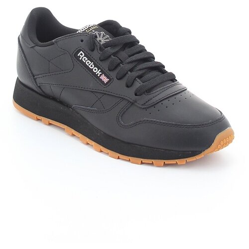 Кроссовки Reebok Classic Leather, демисезонные, беговые, натуральная кожа, размер 42, черный