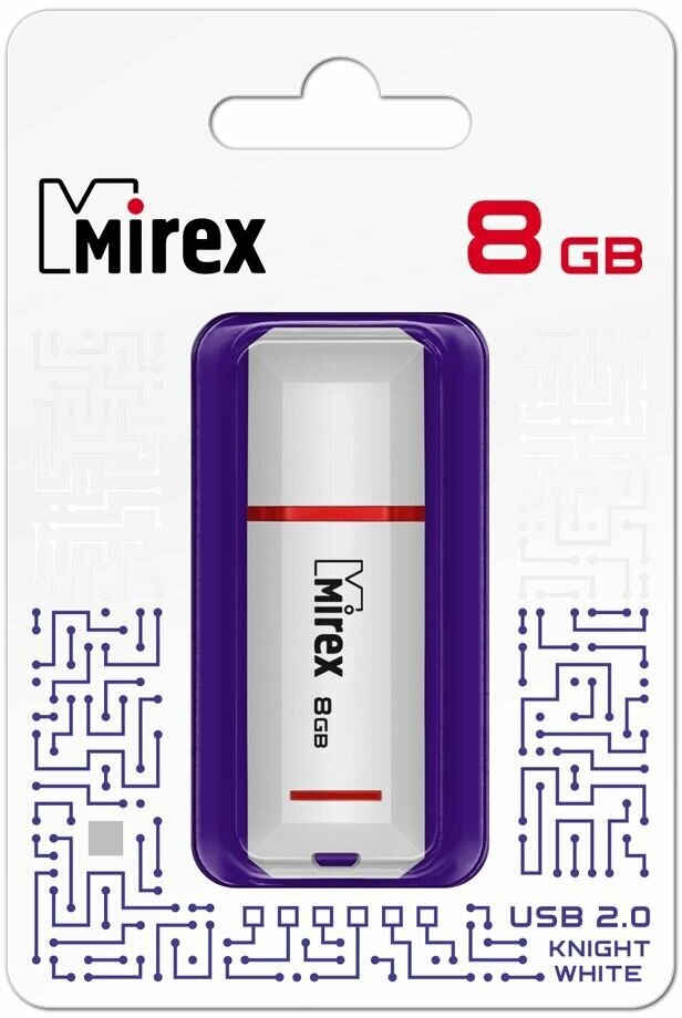 Флешка USB Flash Drive MIREX KNIGHT WHITE 8GB