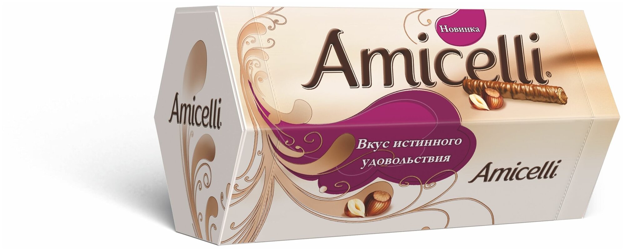 Вафельные трубочки Амичелли с ореховым кремом Ritter Sport в молочном шоколаде 150г - фотография № 4