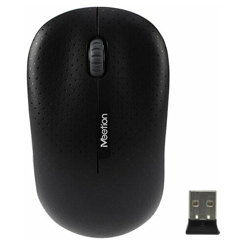 Беспроводная мышь мышь компьютерная мышь для компьютера мышка компьютерная беспроводная для ноутбука 24G MeeTion MT-R545Black 43600₽
