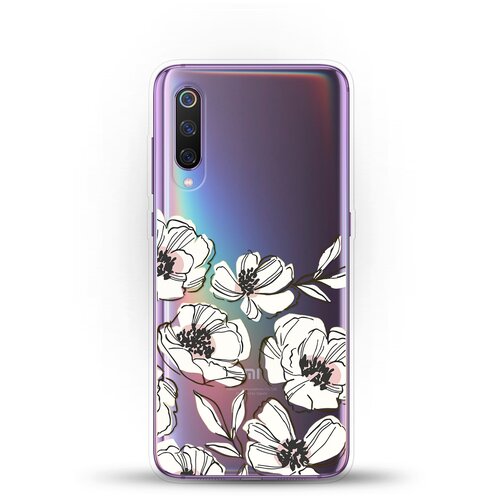 фото Силиконовый чехол цветы на xiaomi mi 9 andy & paul