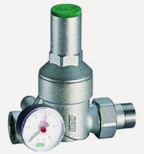 Изображение товара Редуктор давления Far хромированный 1" (ВР-НР), с манометром