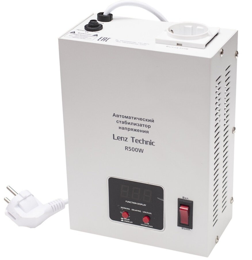 Lenz Technic R500W WALL Mount 4 автоматический стабилизатор напряжения диапазон 140-270Вольт