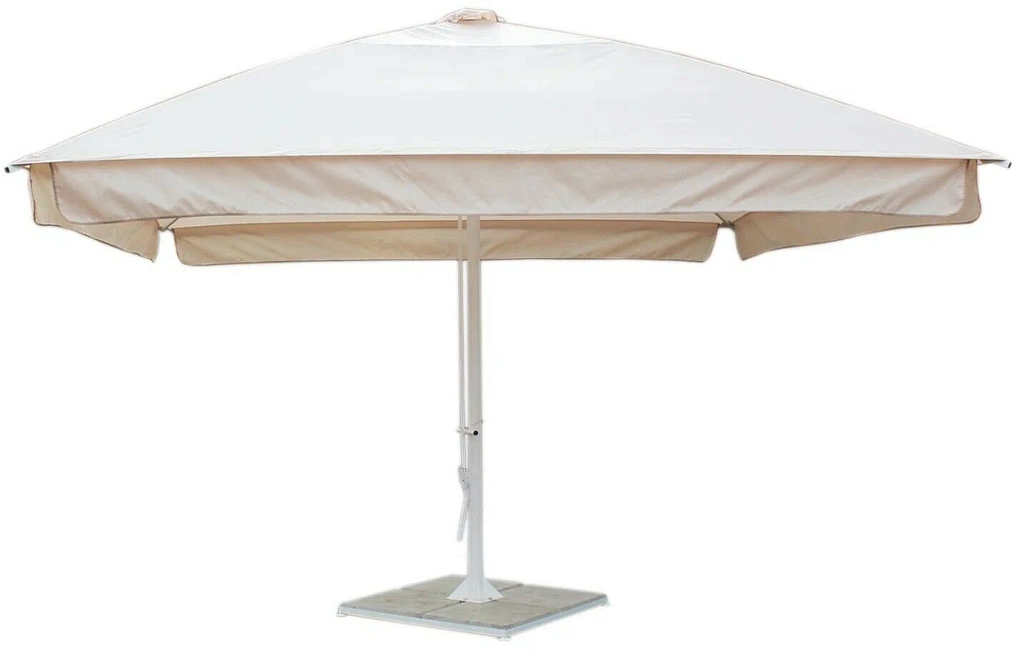 Зонт Митек садовый телескопический с воланом 4х4 м