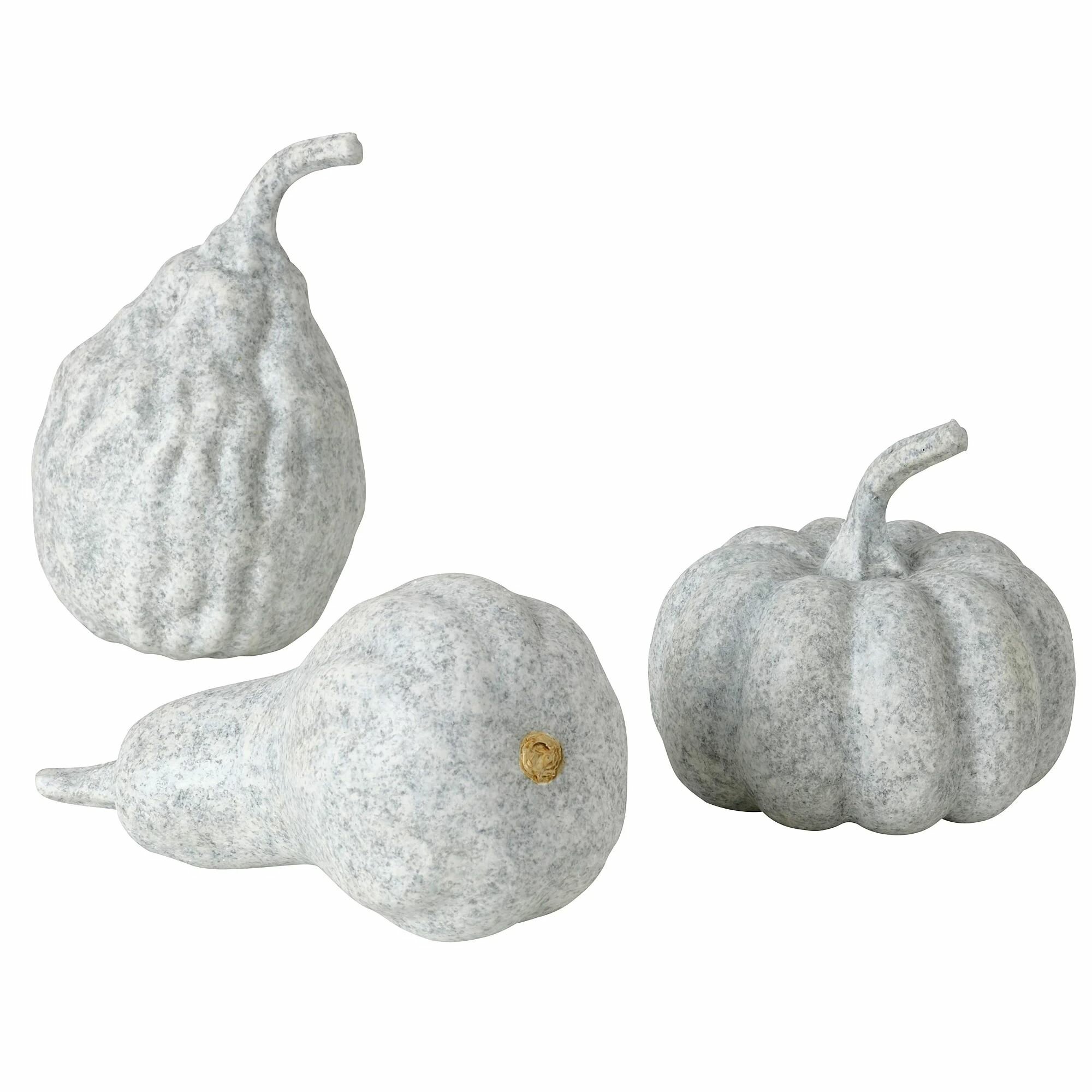 Набор статуэток IKEA HOSTKVALL хестквэлл декоративная тыква 3 шт серый