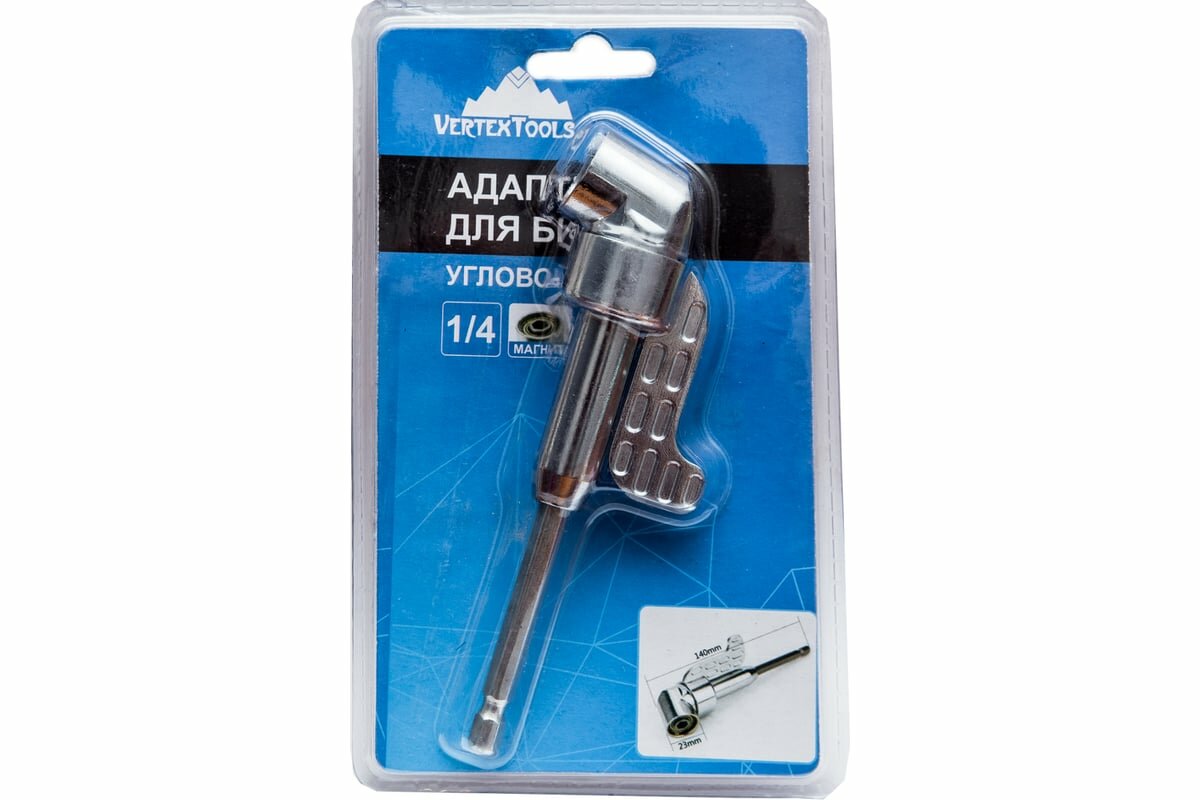 Vertextools Редуктор для бит угловой 1/4 140мм РД-1/4-140