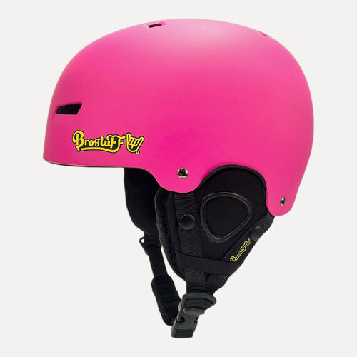 Изображение товара Шлем для сноуборда, горных лыж BroStuff team matt bright pink, размер XS (48-51см)