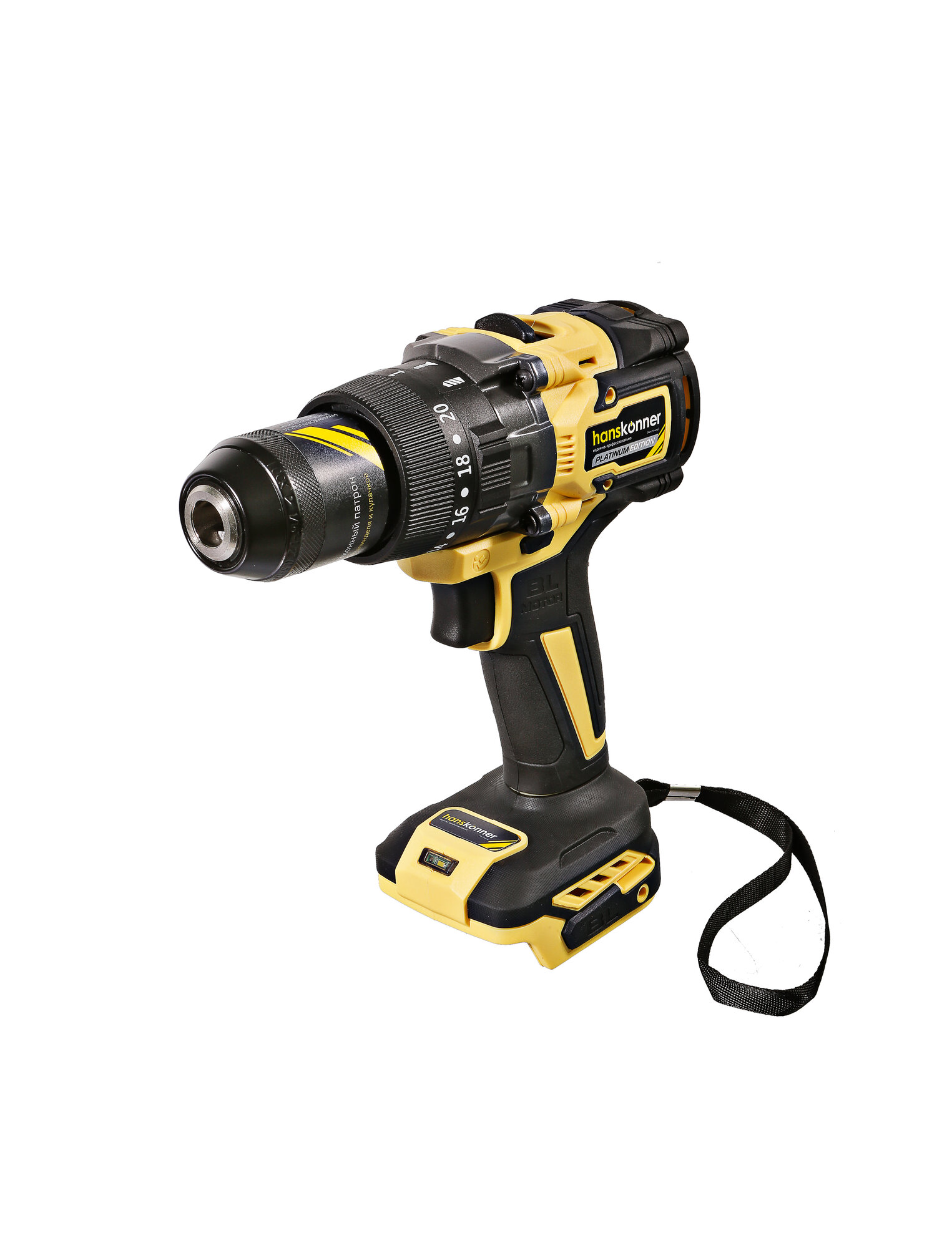 Дрель акк б/щ уд. Hanskonner HCD2065BLIC 18В, 1BatterySystem, 65Нм, (2х2.0Ач совместимы с Makita LXT) - фото №12