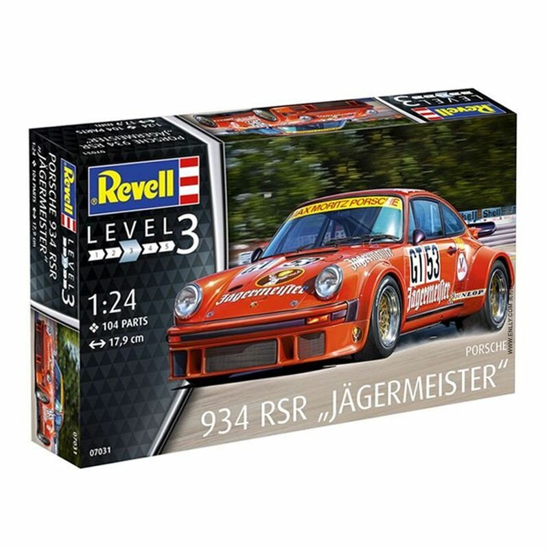 Сборная модель Машинка Revell-07031 1/24 Porsche 934 Jagermeister car model kit